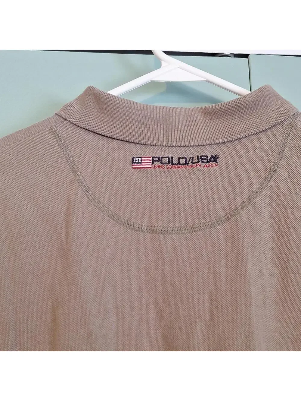 Polo Ralph Lauren Beige Polo 100% Cotton Size XL